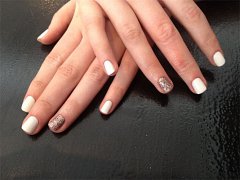 White and metallic
